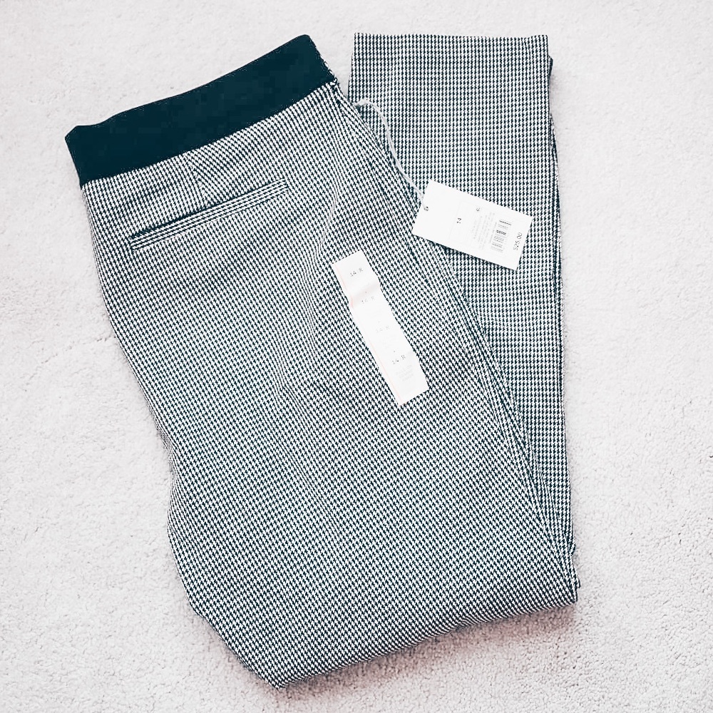 Black and white pants
